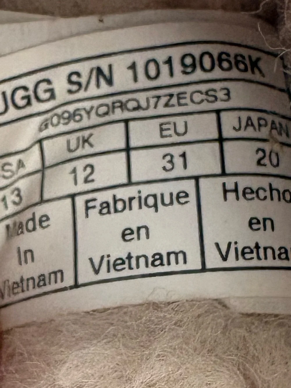 Kids UGG Tasman | Slipper Chestnut Size 13, Used (Great Condition)